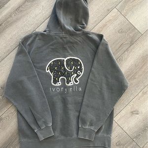 Ivory Ella charcoal hoodie. So soft and comfy